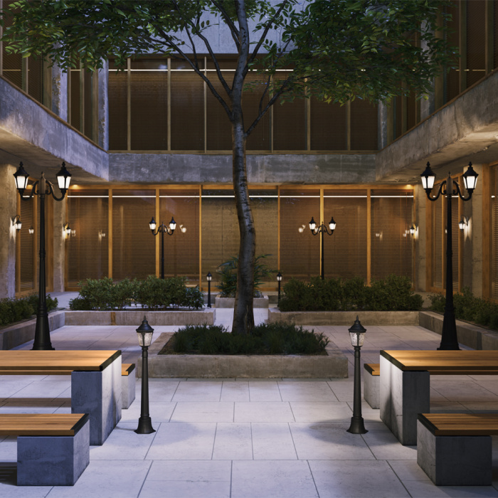 Садово-парковый светильник Maytoni Goiri O028FL-01BZ