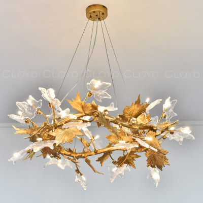 Люстра Cloyd BUCOLICA-A C14 / Ø80 см - латунь (арт.10427)