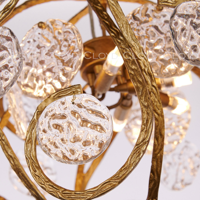 Люстра Cloyd MAZE C6 / Ø45 см - латунь (арт.10446)