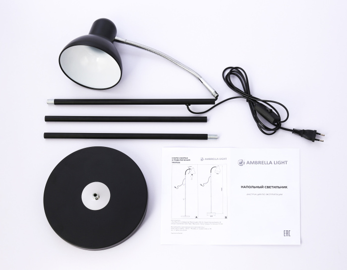 Светильник напольный с выключателем на проводе Ambrella light TR97643
