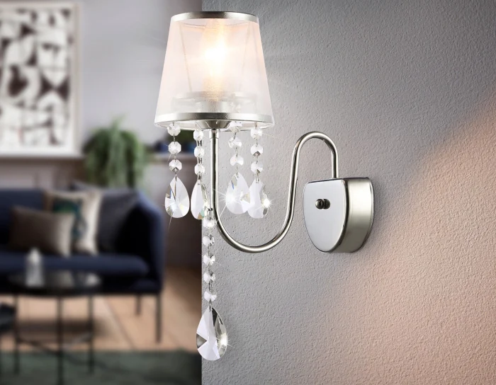 Настенный светильник с абажуром и хрусталем TRADITIONAL AMBRELLA LIGHT TR4595