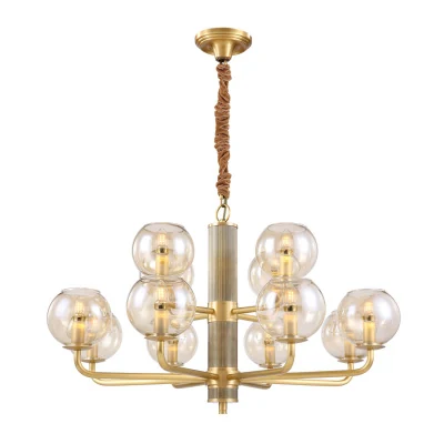 Люстра Cloyd HARMIN C12 / Ø89 см - латунь (арт.10135)