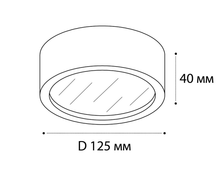 Накладной светильник Italline M04-525-125 black 3000K