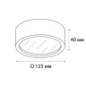 Накладной светильник Italline M04-525-125 black 3000K