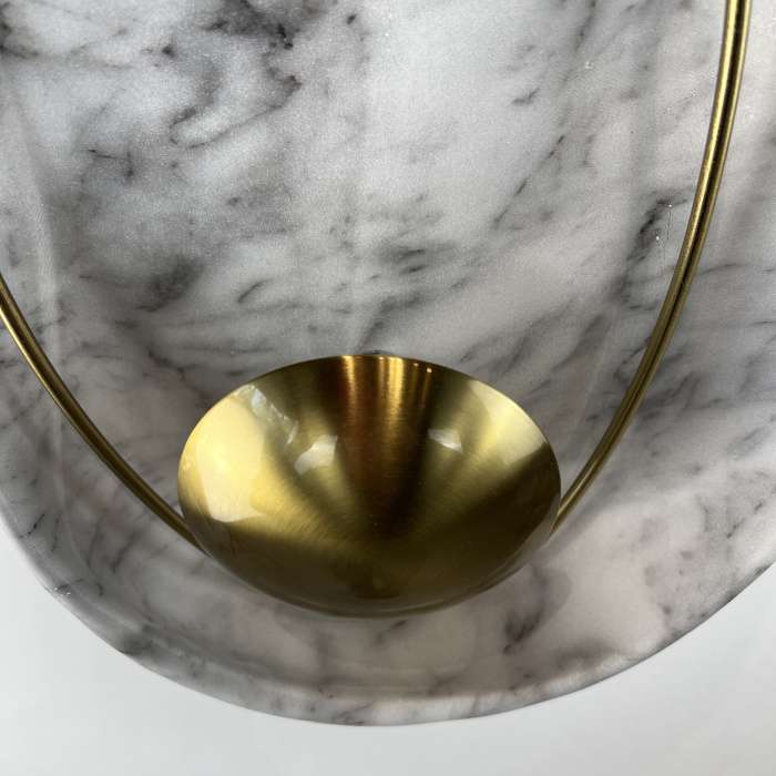 Настенный светильник CLAM Белый мрамор ImperiumLoft