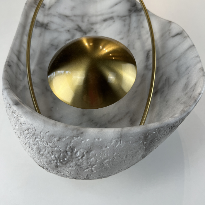 Настенный светильник CLAM Белый мрамор ImperiumLoft