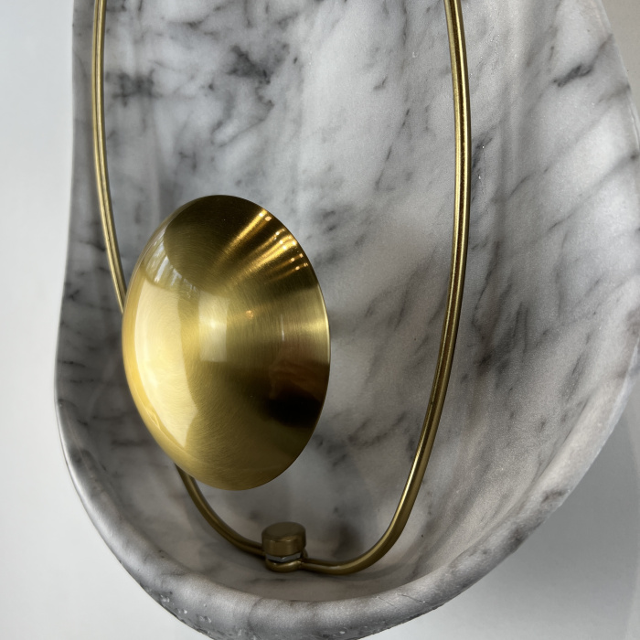 Настенный светильник CLAM Белый мрамор ImperiumLoft