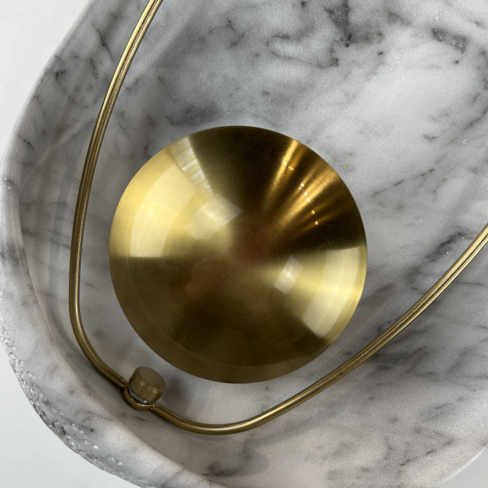 Настенный светильник CLAM Белый мрамор ImperiumLoft