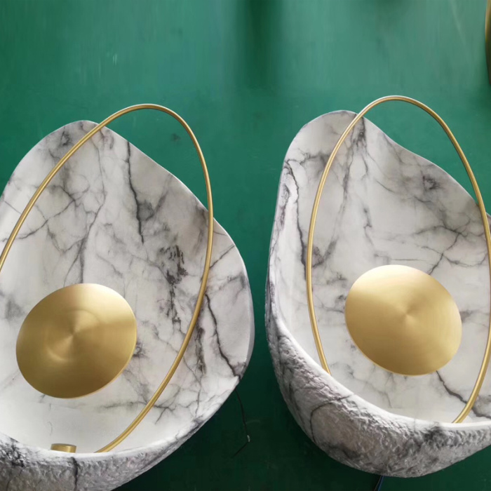 Настенный светильник CLAM Белый мрамор ImperiumLoft