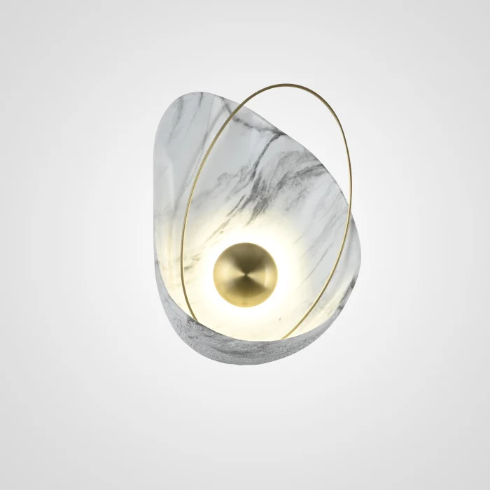 Настенный светильник CLAM Белый мрамор ImperiumLoft