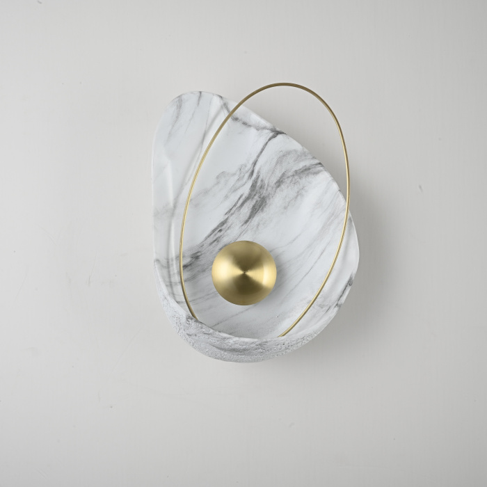 Настенный светильник CLAM Белый мрамор ImperiumLoft