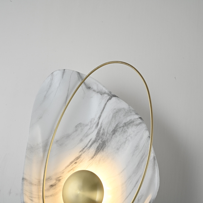 Настенный светильник CLAM Белый мрамор ImperiumLoft