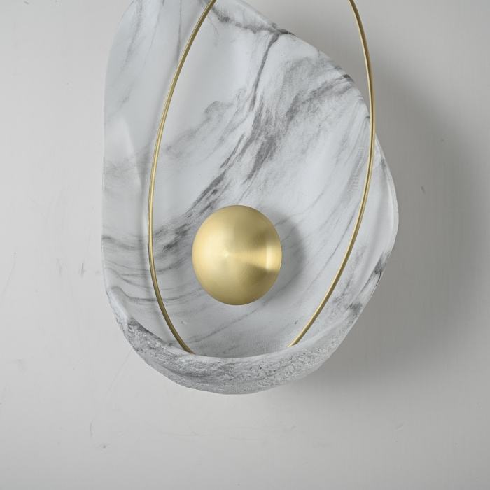 Настенный светильник CLAM Белый мрамор ImperiumLoft