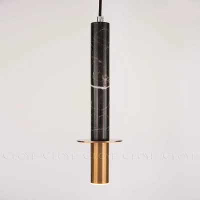 Подвесной светильник Cloyd CLARNET P1 / выс. 36 см - черн.мрамор (арт.10797)