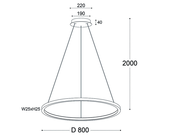 Светильник подвесной Italline IT013-6028 black 3000K