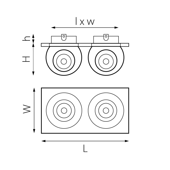 Комплект из светильника и рамки Intero Intero BALL Lightstar i5277474