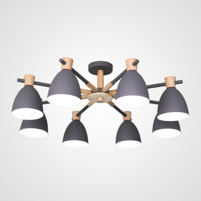 Потолочная люстра FOLKE 8 Gray ImperiumLoft