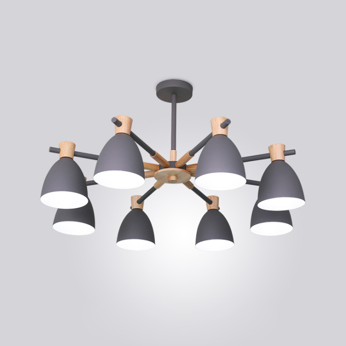 Потолочная люстра FOLKE 8 Gray ImperiumLoft