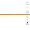 Светодиодная лента 24V 10W/m 3000К 5м IP20 Arte Lamp LANE A2432005-01-3K