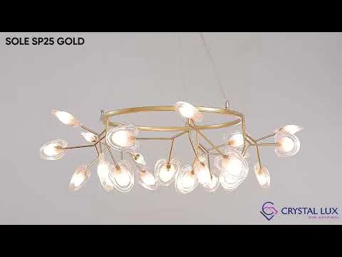 Светильник подвесной Crystal Lux SOLE SP25 GOLD