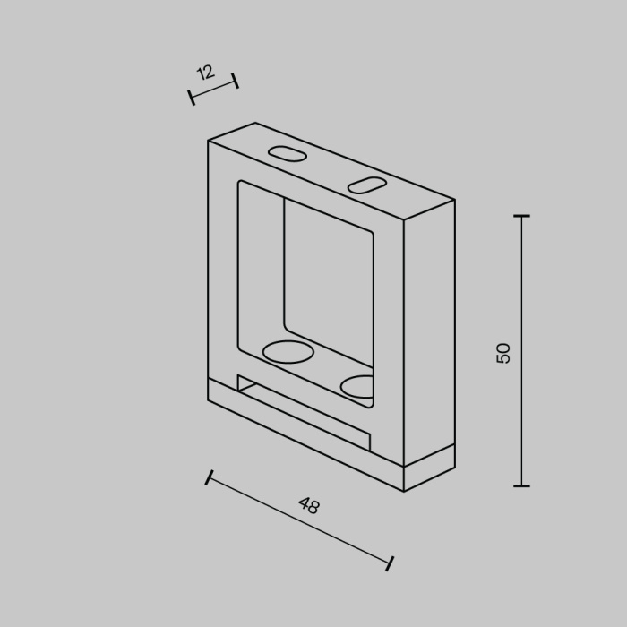 Крепеж для текстильной ленты, 1 шт. Maytoni TRA130BS-B-1