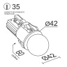 Встраиваемый светодиодный светильник Ledron SL74210/7W