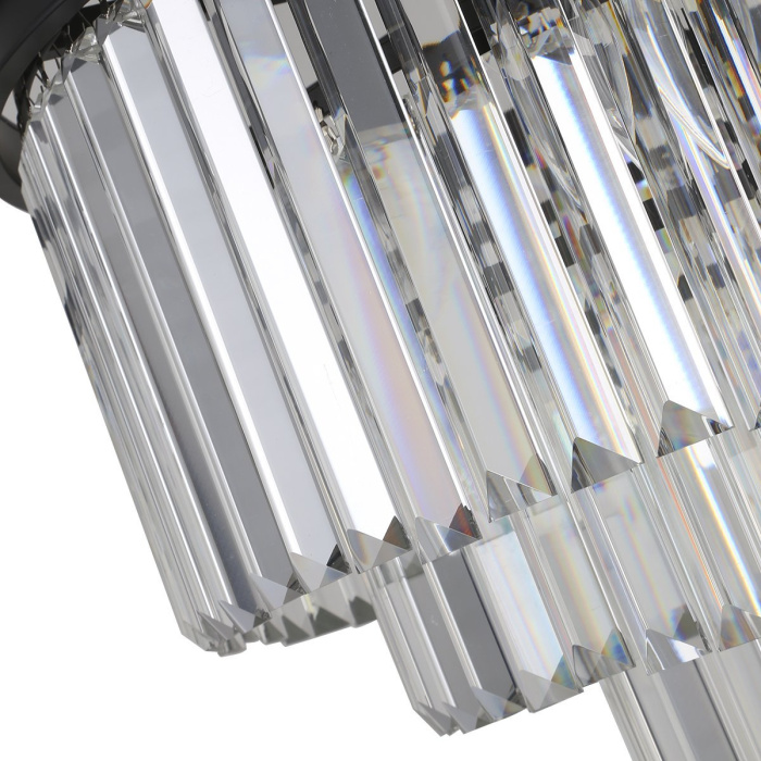 Подвесная люстра Delight Collection 1920s Odeon KR0387P-6 black/clear