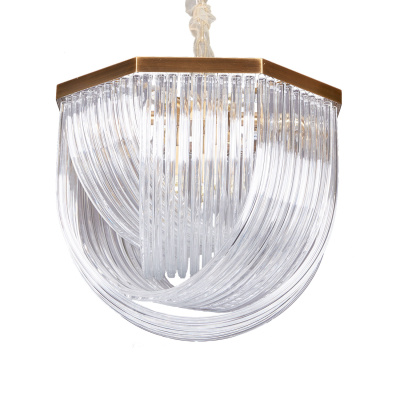Подвесной светильник Delight Collection Murano L9 brass/clear A001-554 L9 brass/clear