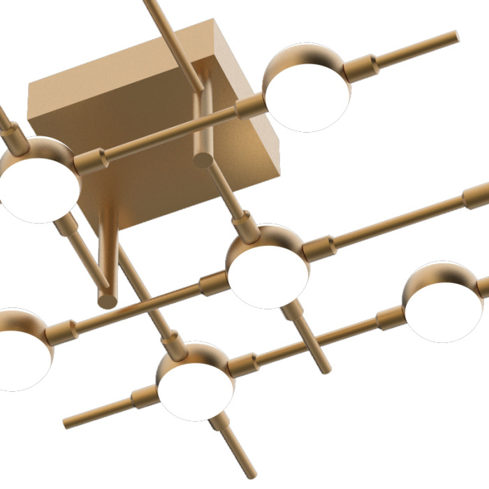 Потолочный светильник Delight Collection Molecular MX18001067-10A gold