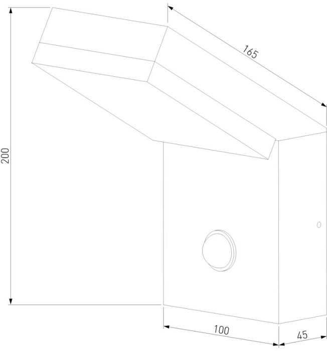 Уличный настенный светильник Elektrostandard Sensor 4690389175008