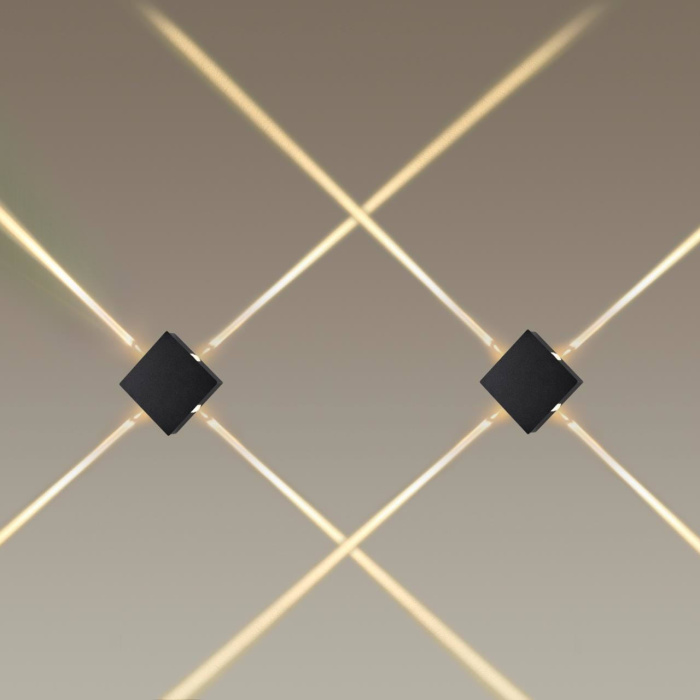 4259/8WL HIGHTECH ODL21  148 черный/металл Настенный светильник IP20 LED 8W 299Лм 3000K VISTA