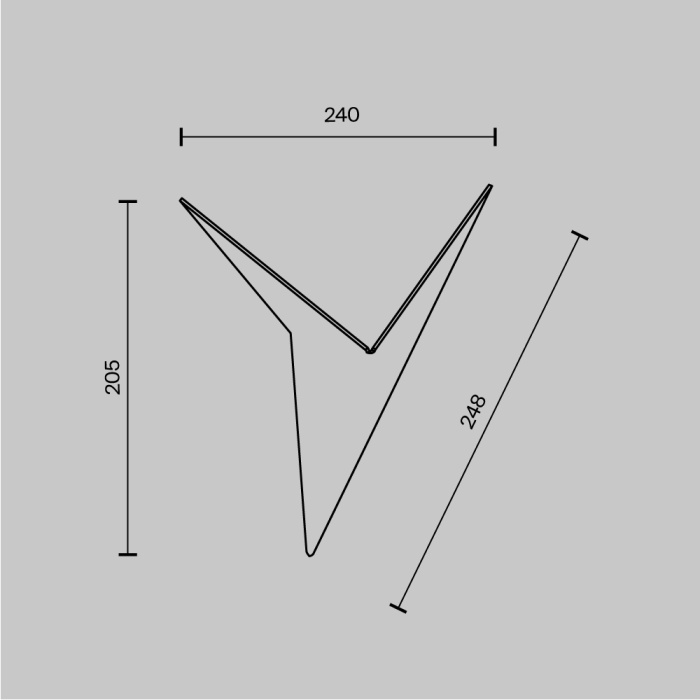 Настенный светильник Maytoni Trame C808WL-L3W