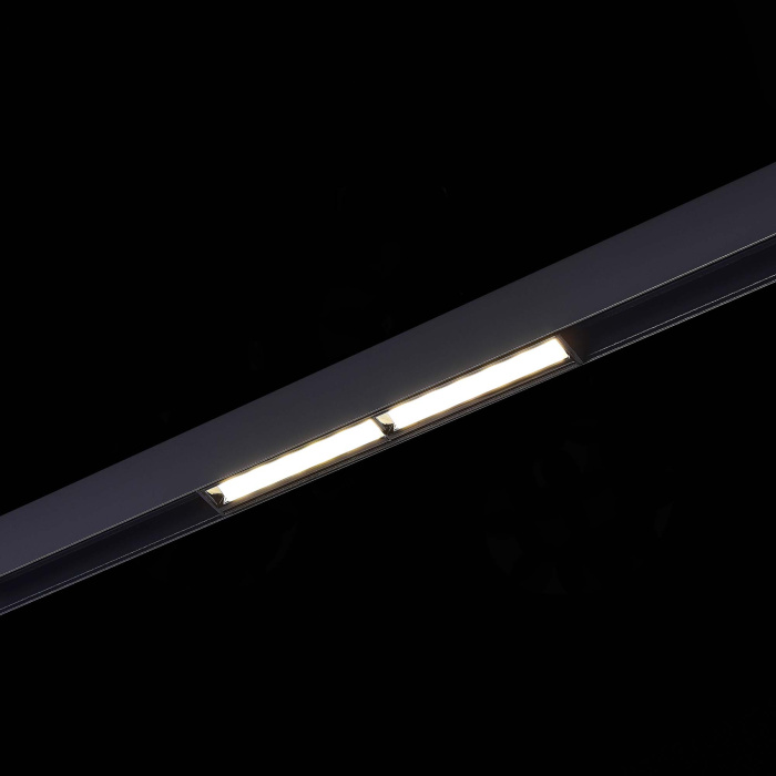 Магнитный трековый светильник Черный LED 1*12W 4000K 750Lm Ra>90 120° IP20 L220xW22xH46 ST804.446.12