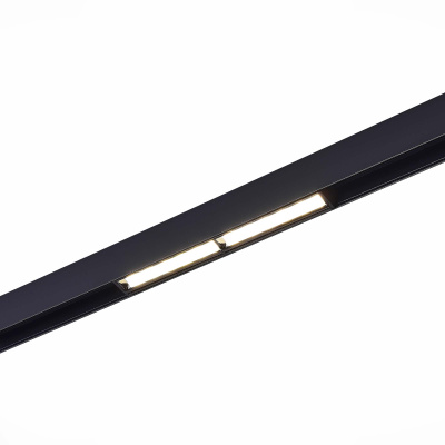 Магнитный трековый светильник Черный LED 1*12W 4000K 750Lm Ra>90 120° IP20 L220xW22xH46 ST804.446.12