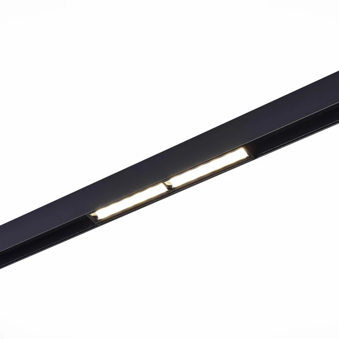 Магнитный трековый светильник Черный LED 1*12W 4000K 750Lm Ra>90 120° IP20 L220xW22xH46 ST804.446.12