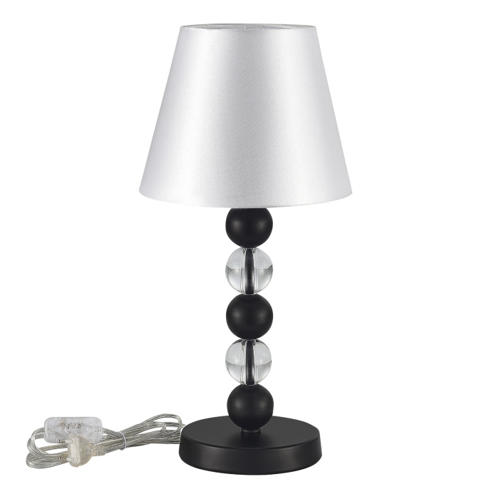 Прикроватная лампа ST-Luce черный/белый E27 1*40W SL2003.404.01