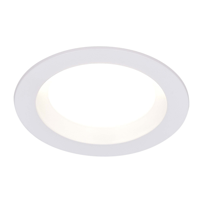 Светильник встраиваемый Белый LED 1*18W 3000K 1 440Lm Ra80 100° IP44 D140xH52 100-240VV ST752.538.18