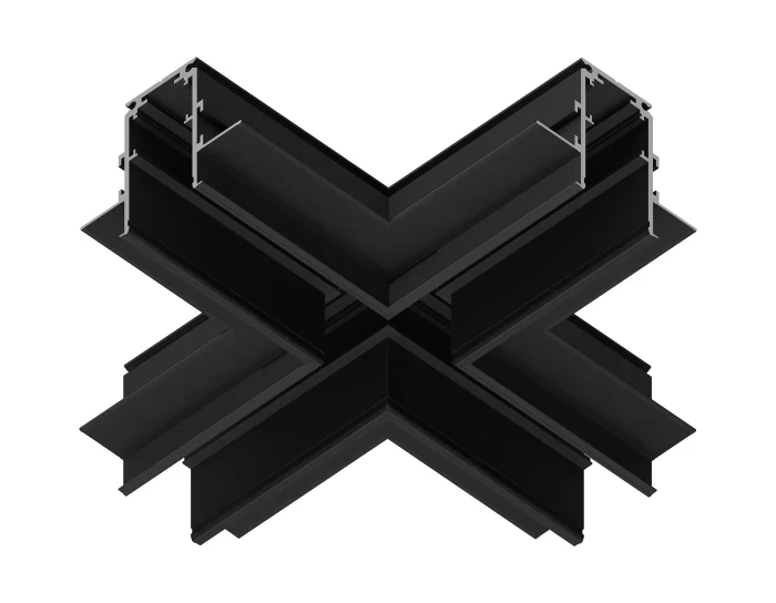 Коннектор х-образный для встраиваемого шинопровода Magnetic Ambrella light GL3358