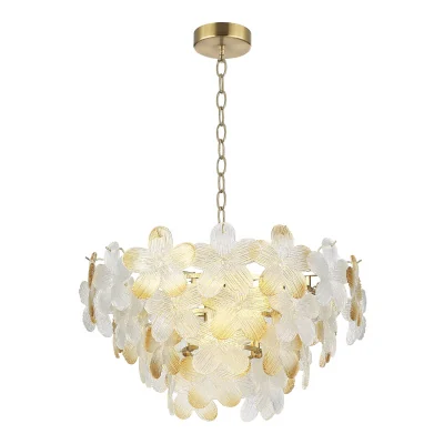 Светильник подвесной ST-Luce золотистый/Прозрачный, янтарный E14 12*60W SL6240.203.12