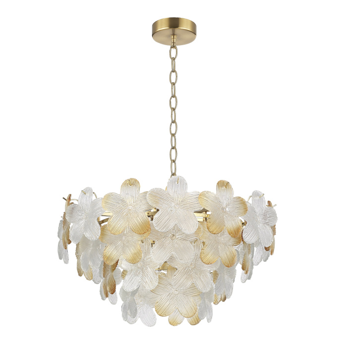 Светильник подвесной ST-Luce золотистый/Прозрачный, янтарный E14 12*60W SL6240.203.12
