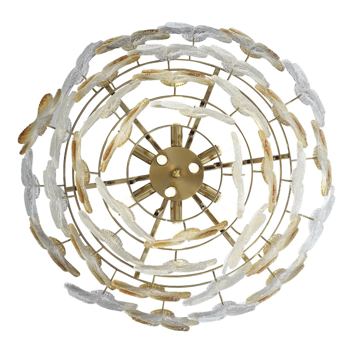 Светильник подвесной ST-Luce золотистый/Прозрачный, янтарный E14 12*60W SL6240.203.12