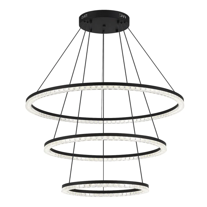 Светильник подвесной ST-Luce черный/прозрачный LED 1*130W 4000K SL1018.403.03