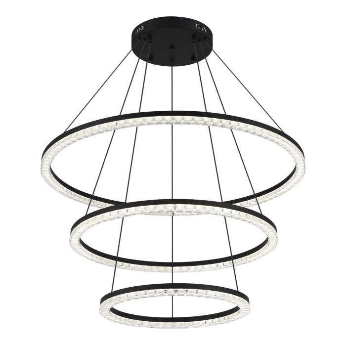 Светильник подвесной ST-Luce черный/прозрачный LED 1*130W 4000K SL1018.403.03