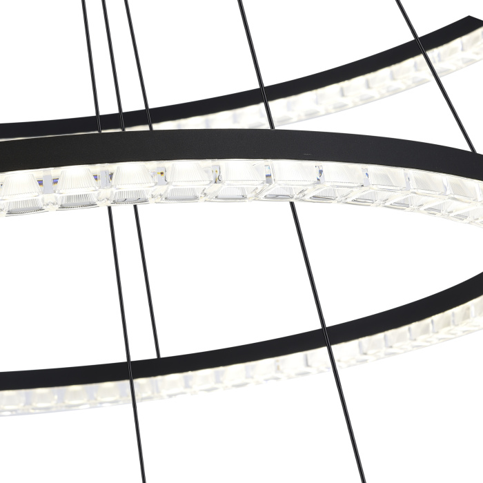 Светильник подвесной ST-Luce черный/прозрачный LED 1*130W 4000K SL1018.403.03