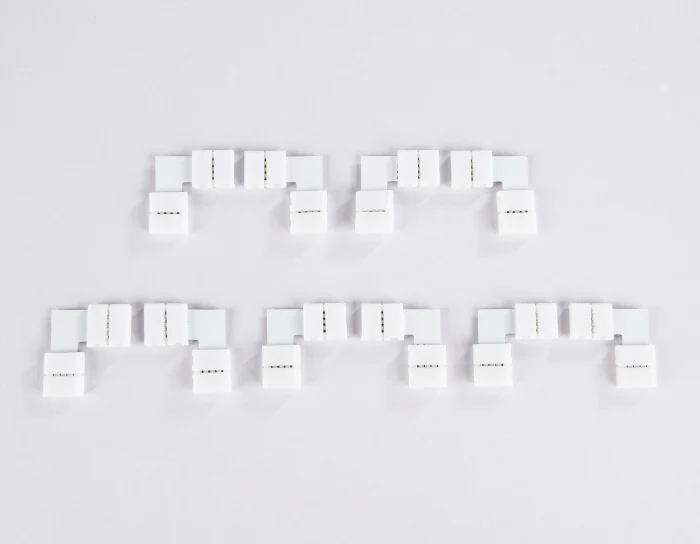 Соединитель угловой L для светодиодной ленты 5050 12/24V (4 конт.) GS6701 (10шт) Ambrella light GS6701