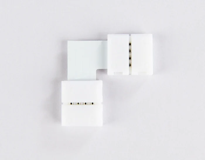 Соединитель угловой L для светодиодной ленты 5050 12/24V (4 конт.) GS6701 (10шт) Ambrella light GS6701