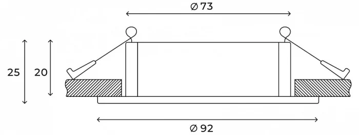 Встраиваемый светильник Hesby Lighting Breeze HSBL_0174