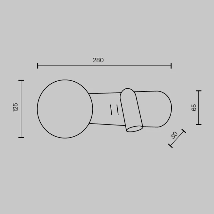 Бра Maytoni MOD350WL-01BBS
