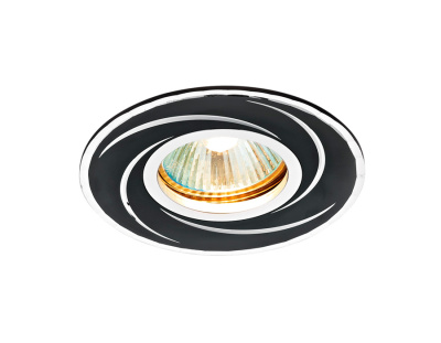 Круглый встраиваемый точечный светильник MR16 AMBRELLA light A506 BK