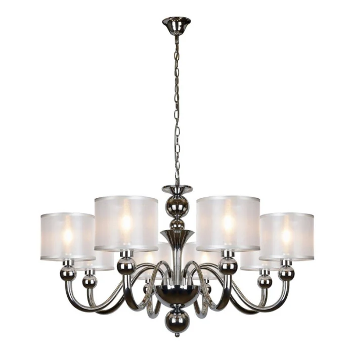 Подвесная люстра iLamp Spring RM1690/8 Хром
